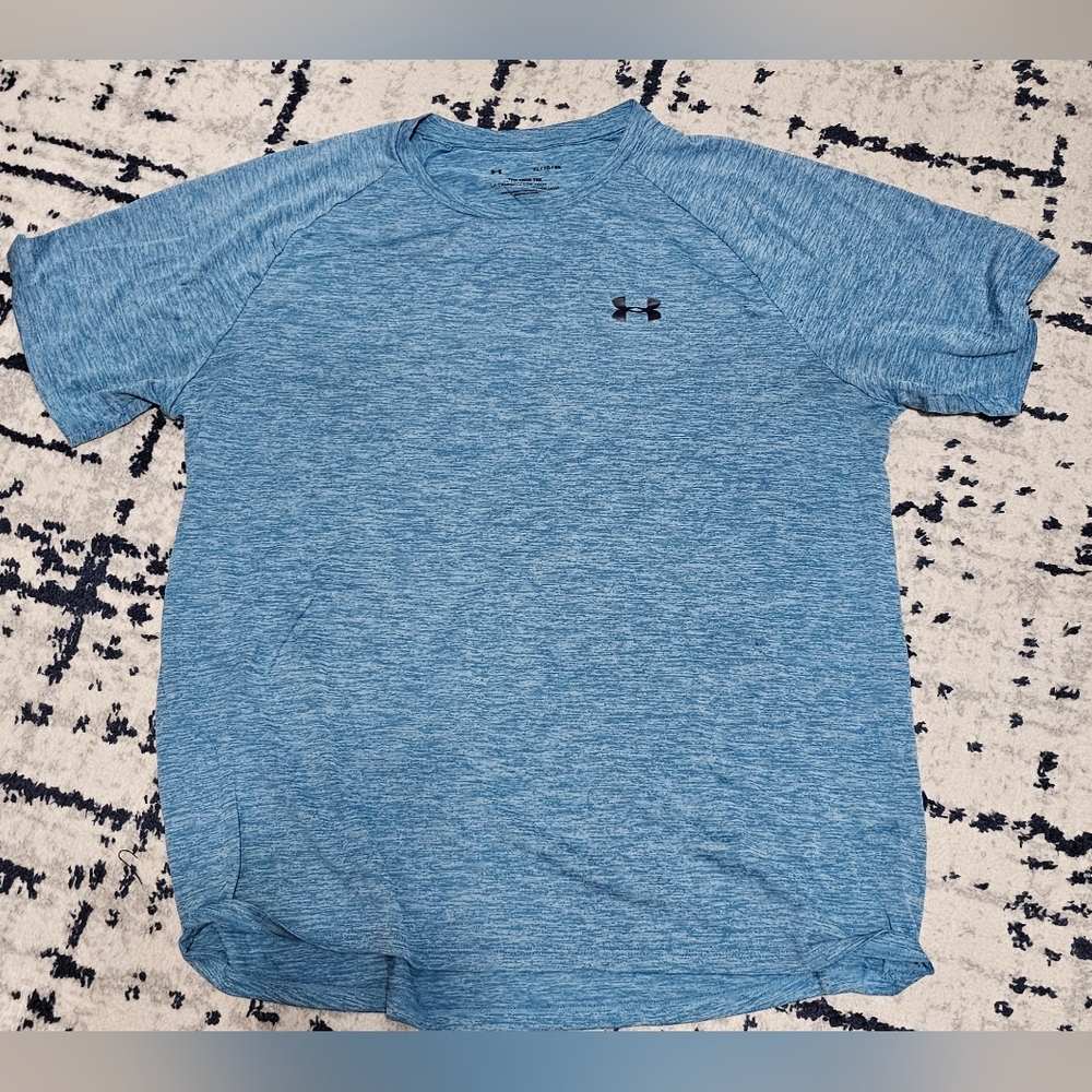 Under Armour Men's Heathered Blue Tee Size XL